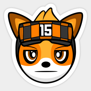 Gamer Fox Strattzr Sticker